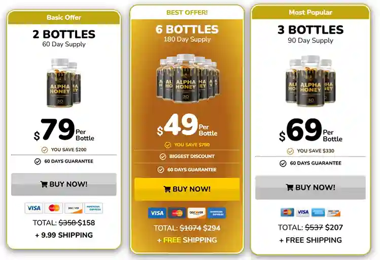 Alpha Honey Price Packages